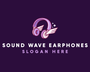 Earphones - Headphone Music DJ logo design