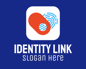 Identification - Heart Biometric Fingerprint App logo design