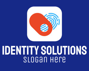 Identification - Heart Biometric Fingerprint App logo design