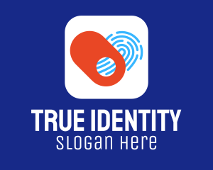 Identity - Heart Biometric Fingerprint App logo design