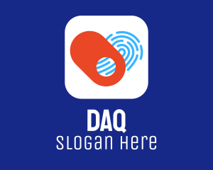 Privacy - Heart Biometric Fingerprint App logo design