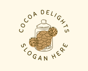 Chocolate Chip Cookie Jar logo design