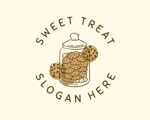 Chocolate Chip Cookie Jar logo design