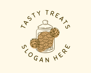 Chocolate Chip Cookie Jar logo design