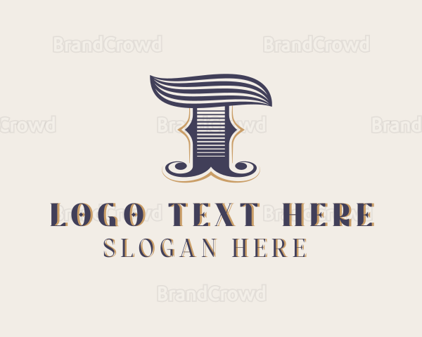 Vintage Brand Boutique Letter T Logo