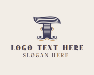 Lettermark - Vintage Brand Boutique Letter T logo design