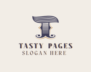 Vintage Brand Boutique Letter T logo design