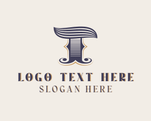 Vintage Brand Boutique Letter T Logo