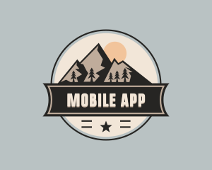 Mountain Trekking Wilderness Logo
