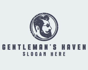 Hipster Cool Gentleman logo design