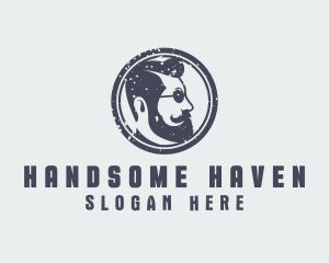 Handsome - Hipster Cool Gentleman logo design