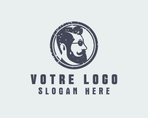 Grunge - Hipster Cool Gentleman logo design