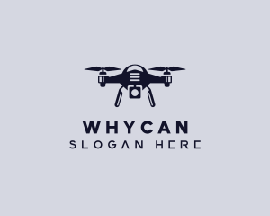 Aerial - Surveillance Rotorcraft Drone logo design