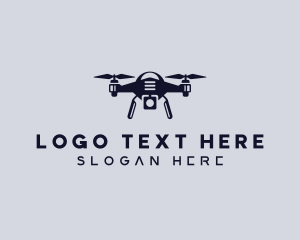 Drone - Surveillance Rotorcraft Drone logo design