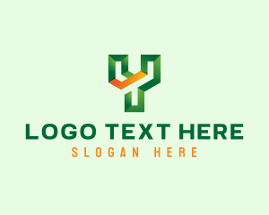 3D Letter Y  Logo