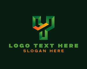 Professional  Business 3D Letter Y Logo