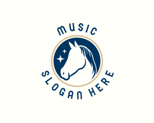 Emblem - Equine Mare Horse logo design