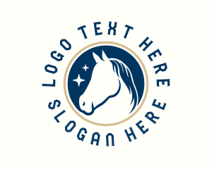 Mustang - Equine Mare Horse logo design
