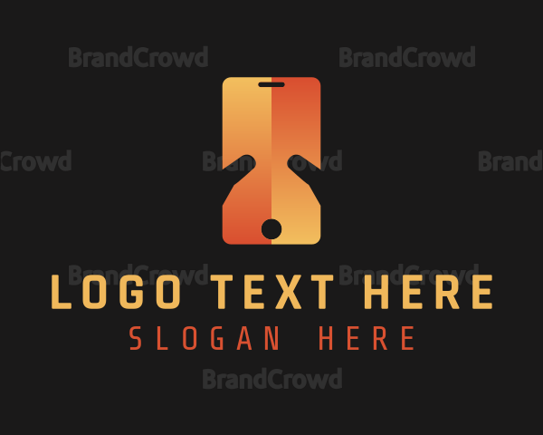 Gradient Phone Vlog Logo