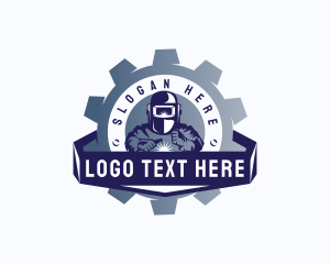 Machinist - Gear Machine Welder logo design