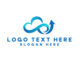 Storage - Cloud Tech Arrow logo design