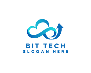 Cloud Tech Arrow logo design