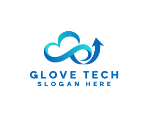 Cloud Tech Arrow logo design