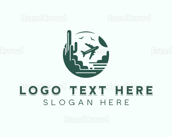 Desert Travel Tourism Logo