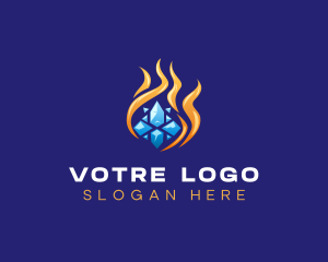 Fire Ice Shard Logo