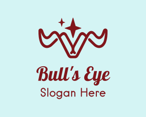 Taurus Bull Line Art  logo design