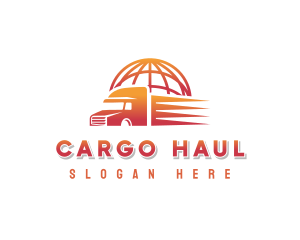 Truck Logistics Courier logo design