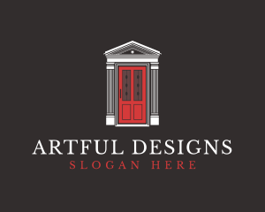 House Door Interior Design  logo design