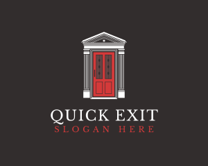 Exit - House Door Interior Design logo design