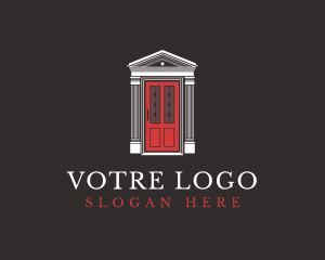 Hide - House Door Interior Design logo design