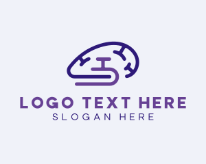 Brilliant - Futuristic Brain Pod logo design