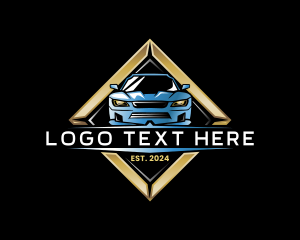 Car Racing - Auto Car Mechanic logo design