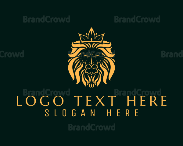 Monarch Crown Lion Logo