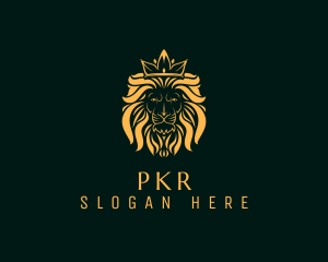 Zoo - Monarch Crown Lion logo design