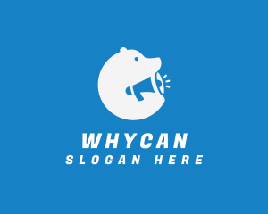 Polar Bear - Polar Bear Megaphone logo design