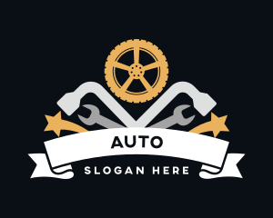 Automotive Car Tire Workshop Logo