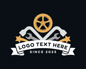 Tire - Automotive Car Tire Workshop logo design