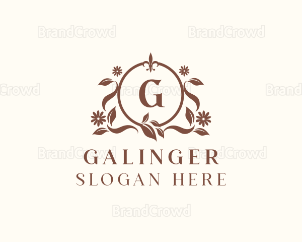 Floral Boutique Ornament Logo