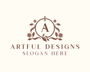 Floral Boutique Ornament logo design