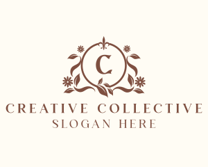 Floral Boutique Ornament logo design