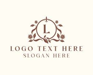 Floral Boutique Ornament Logo