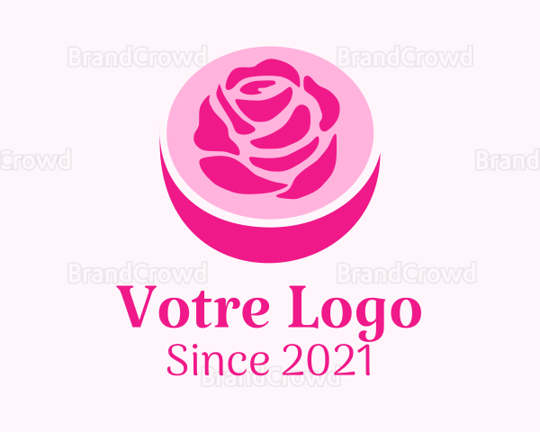 Rose Flower Pot Logo