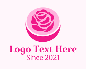 Spring Season - Rose Flower Pot logo design