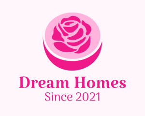 Floriculture - Rose Flower Pot logo design