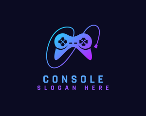 Gaming Console Controller Gadget logo design