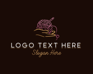 Fabric - Hand Yarn Sewing logo design